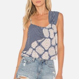 Free People | Indigo Call On Me Tank Size Small